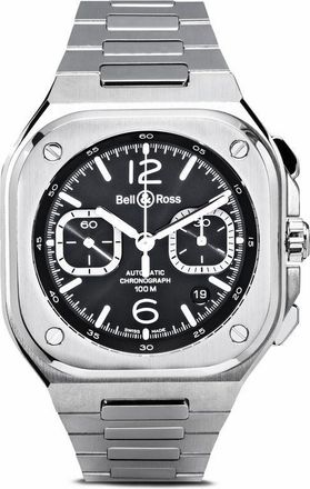 Bell & Ross BR-05 Chrono 42mm - men - stainless steel/Sapphire - One Size - Black