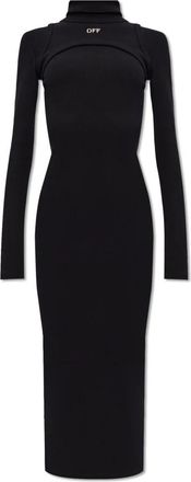 Off-white Two-layer jurk - Dames - Casual kleedjes - Zwart - S - Katoen - Kleedjes