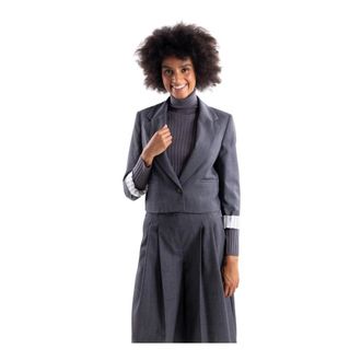 Marella Mlsghiro Blazer - Dames - Jassen - Grijs - Maat: S Wol