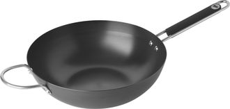 Kuhn Rikon Essential Covered Wok Skillet 12.6-Inch with Lid, 5 qt