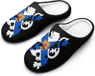 Generic Flag of Scotland Lion Rampant Womens Slippers Winter Warm House Shoes Indoor Outdoor Hotel Slipper