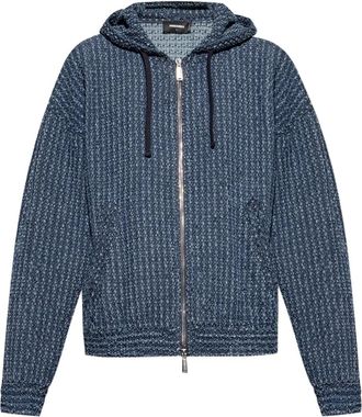 Dsquared2 Giacca con cappuccio e zip - Blu