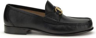 Valentino Garavani Black Calf Leather Bos Taurus Slip-On Mens Loafers
