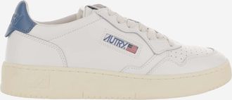 Autry Mens Sneakers Medalist Low Navy Leather Trainers