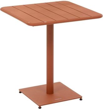 Hesperide Hesperide - Tavolo da giardino quadrato phuket ambrato in acciaio trattato con polveri epossidiche - Hespéride