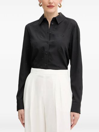 Guess Co beaded collared blouse - Black