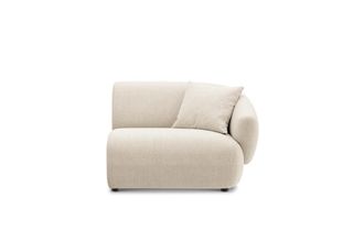 Castlery Auburn Right Arm Sofa Customized, (Performance Linen Weave) Cream, Spill Resistant, Modular for Sofas by Castlery