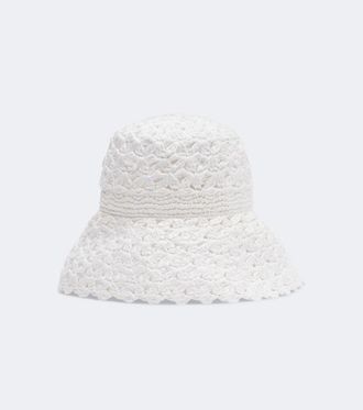 Aquazzura Cappello a secchiello in crochet