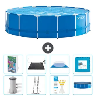Intex Piscina Con Estructura Redonda - 457x122 Cm - 9-piezas S621