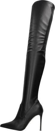 Le Silla Schoenen, Dames, Zwart, 37 EU, Leer, Eva Over-the-knee Laarzen