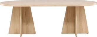VE DESIGN Ovaler Design Esstisch Bootcut 230 x 115 cm - Natural