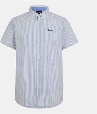 Bench Mens Shirt Ss Angla - Grey - Size: Regular/42
