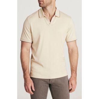 34 Heritage Riviera Tipped Pima Cotton Polo in Castle Wall at Nordstrom, Size Xx-Large