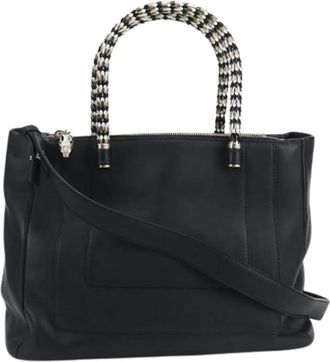 Bulgari Pre-owned Handbags, female, Black, Size: ONE SIZE Pre-owned Vintage Tote Bag