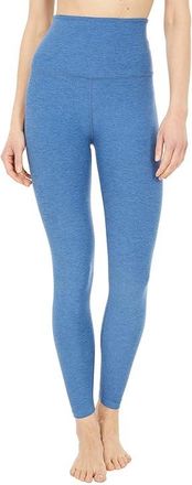 Beyond Yoga Spacedye Caught In The Midi High-Waisted Legging Womens Casual Pants Washed Denim : LG (US Womens 10-12) 24, Polyester/Spandex