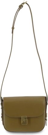 SOEUR Cross Body Bags, female, Brown, ONE SIZE, Brown Shoulder Bag with S Closure