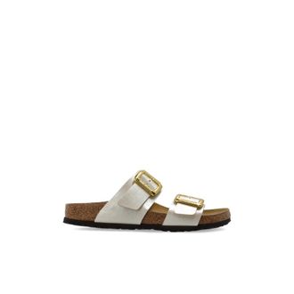 Birkenstock Sydney Cushion Buckle Slippers - Dames - Sandalen - Wit - 36 EU - Schoenen
