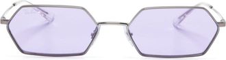 Ray-Ban Yevi geometric-frame sunglasses - unisex - Metal - 58 - Silver