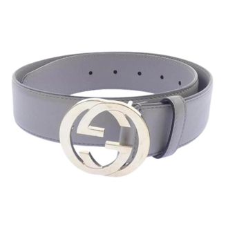 Gucci Pre-owned Vintage Belt - Heren - Pre-owned - Grijs - Maat: ONE Size Leer