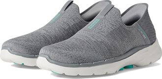 Skechers Go Walk 6 Fabulous View Hands Free Slip-Ins Womens Shoes Gray : 5.5 B - Medium, Textile