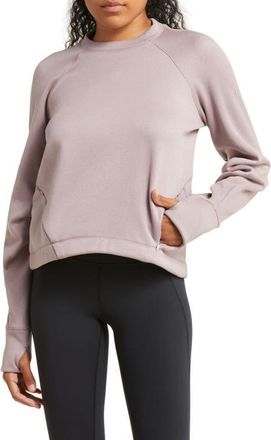 Sweaty Betty Run Crewneck Performance Sweatshirt in Dusk Pink at Nordstrom, Size Large
