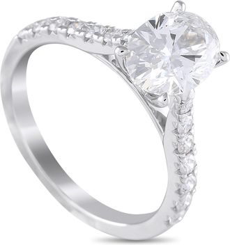 Luxury Bazaar 14K White Gold 2.17ct Lab-Grown Diamond Ring MF35-041725