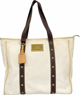 Louis Vuitton Ecru Tote Bag (Pre-Owned)