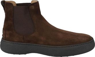 Tod's Stijlvol Schoeisel voor Jou - Heren - Chelseaboots - Bruin - 43 1/2 EU - Schoenen
