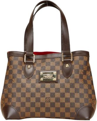 Louis Vuitton Brown Handbag Tote Bag (Pre-Owned)