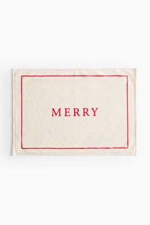 H&M Badematte aus Velours mit Motivdetail - White