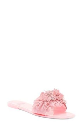 New York & Company Anella 3D Flower Slide Sandal in Pink at Nordstrom Rack, Size 6