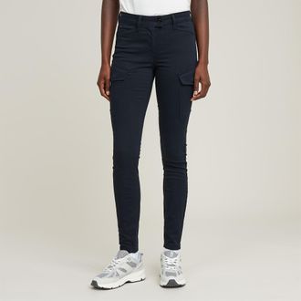 G-Star Blossite G-Shape Army High Skinny Broek - Donkerblauw - Dames