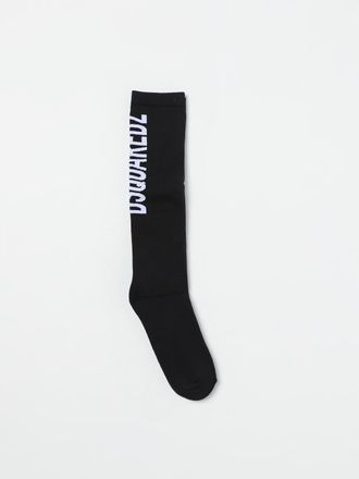 Dsquared2 Calze Junior in cotone stretch con logo jacquard