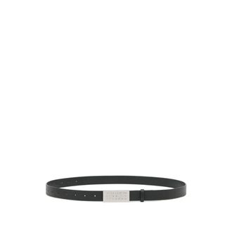 Maison Margiela Numeric Belt - Heren - Riemen - Zwart - ONE Size - Leer - Accessoires