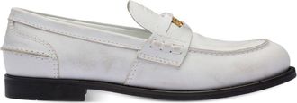 Miu Miu leather penny loafers - women - Leather - 37 - White