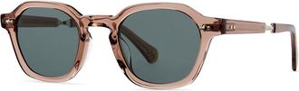Garrett Leight RELL S DUR-WG/SELBS Mens Sunglasses Pink Size 46