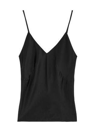 Fleur Of England Fleur OF England Fleur De Jour Silk-satin Pyjama top - Black - L (UK14 / L)