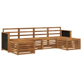 vidaXL Juegos De Sof&aacute;s Madera De Acacia S&oacute;lida Vidaxl