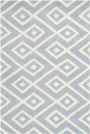 Safavieh Alfombra lana blu/neutrale 122 x 183 cm
