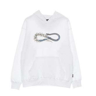 PROPAGANDA Hoodies, male, White, L, Skullsnake Logo Lightweight Hoodie White