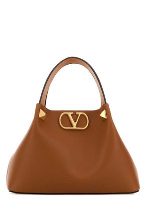 Valentino Garavani Brown VLogo Small Tote