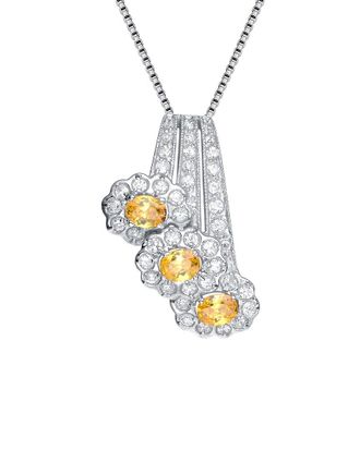 Genevive Silver Cz Pendant