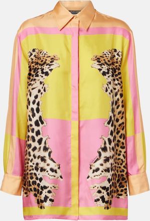 Roberto Cavalli Printed silk shirt