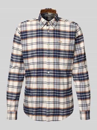 Barbour Tailored Fit Freizeithemd aus reiner Baumwolle in Ecru, Größe XXL