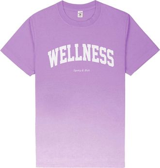 Sporty & Rich Wellness Ivy T-Shirt - Dip Dye - unisex - Cotton - L - Purple