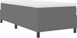 vidaXL Cama Tipo Box Spring Gris Claro, Blanco 193 X 90 X 60 Cm Vidaxl