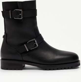 Russell & Bromley GLORY Faux Fur Lined Biker Boot