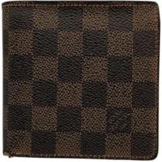 Louis Vuitton Pre-owned Bi-fold Portemonnee - Heren - Vintage Accessoires - Bruin - ONE Size - Leer - Vintage