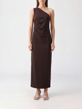 Parosh Pingu One-Shoulder Asymmetric Sheath Midi Dress P. A.R. O.S. H. in Cady