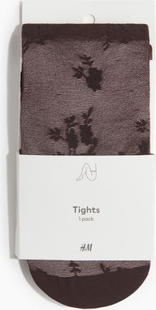 H&M Gemusterte Strumpfhose - Brown